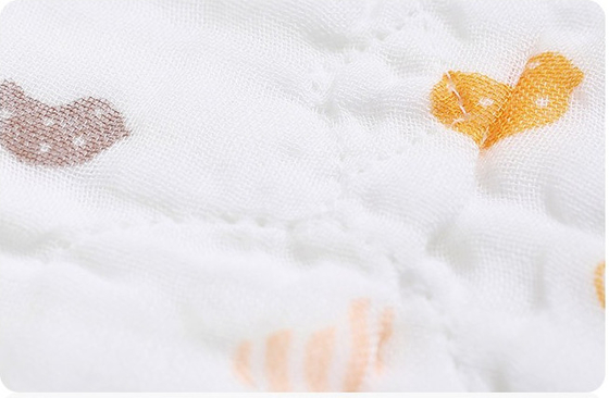풀린 포 레이어 인쇄된 거즈천 220GSM Baby Blanket 부드러운 느낌