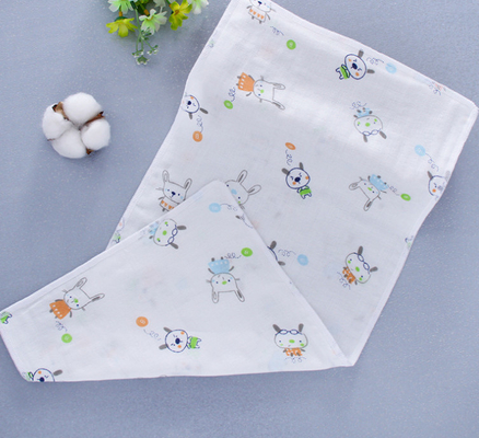 60대 두배 면 거즈 구성 반대 Uv 110GSM 초보자들 손수건