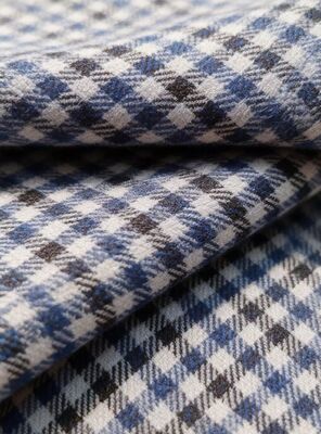 27%Rayon 70%Polyester 3%Spandex 260gsm Check Wrinkle-Resistant And Durable Smooth Texture Fabric