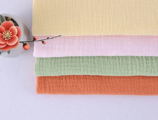 100% 코튼 40S 듀얼 가즈 천 (120GSM) 자연적으로 부드럽고 호흡이 쉬는 편안한 생활을 위해 만들어졌습니다.
