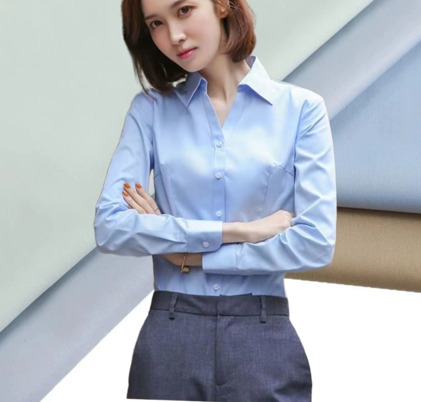 60% 면 면적 40% 폴리에스터 트와일 CVC 직물 바지 일용복 125gm 사무복