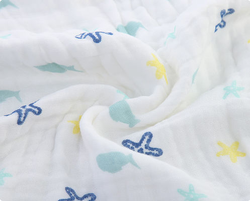 고정 포 레이어 꽃 면 거즈 구성 거즈 목욕 타월 57 인치